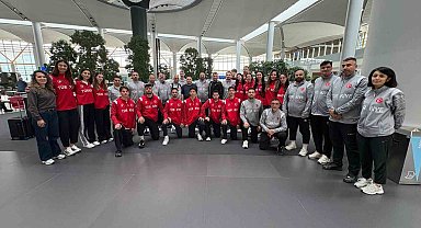 Milli sporcular taekwondo şampiyonası için Münih'e gitti