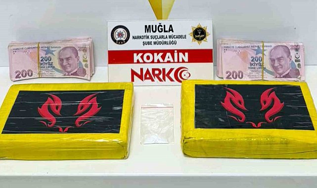 Muğla'da 2 kilo kokain ele geçirildi