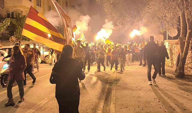 Muğla'da Galatasaraylıların şampiyonluk sevinci
