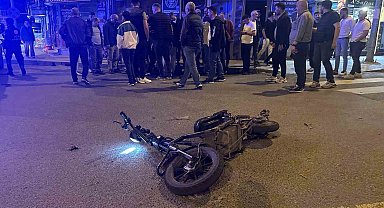Muratlı'da otomobil motosikletle çarpıştı: 1 yaralı