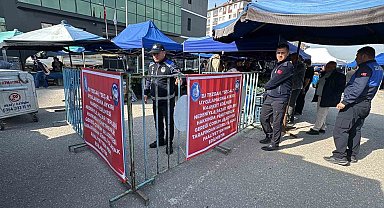 Müşterilerin ürün seçmesine izin vermeyen pazarcının tezgahına kapatma cezası