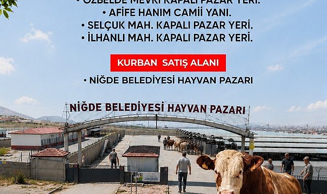 Niğde Belediyesi kurban kesim noktalarını açıkladı