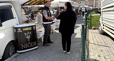 Niğde'de narkotik ekiplerinden bilgilendirme çalışması