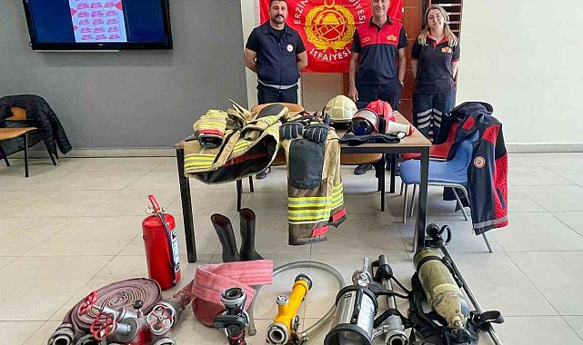 Öğrencilere itfaiyecilik mesleği tanıtıldı