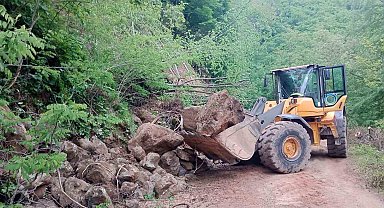 Ordu'da 24 saatte 214 heyelan meydana geldi