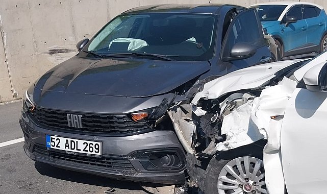 Ordu'da 3 araç çarpıştı: 5 yaralı