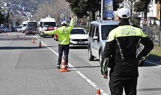 Ordu'da bir haftada 20 binden fazla araç ve sürücüsü denetlendi