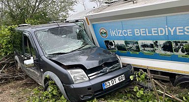 Ordu'da çöp kamyonu ile otomobil çarpıştı: 3 yaralı