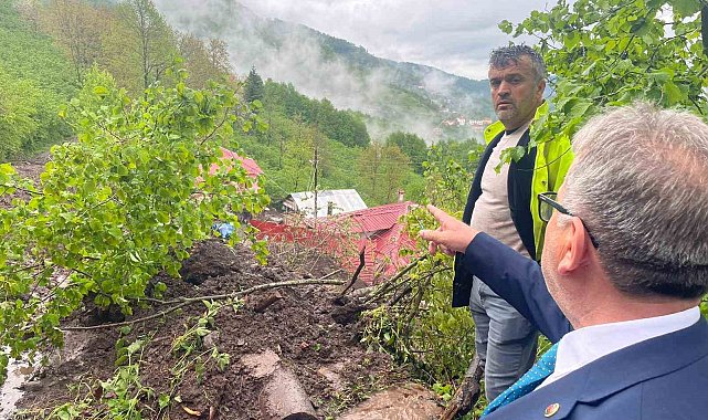 Ordu'da sel ve heyelan