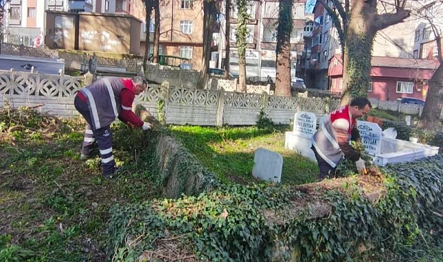 Ordu'da mezarlıklar bayram ziyaretine hazır