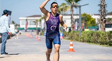 Ordu'lu sporcu Ayvalık Triatlonu'nda birinci