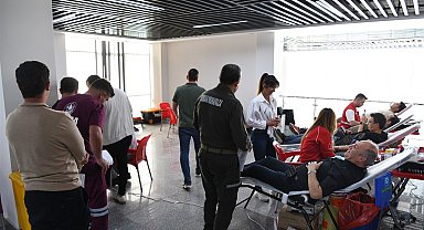 Orman personelinden kan bağışına destek