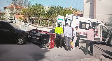 Otomobil ile elektrikli motosiklet çarpıştı: 2 yaralı