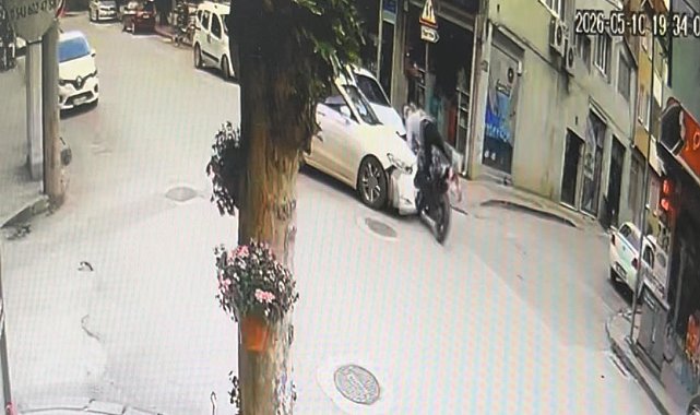 Otomobil ile motosiklet kafa kafaya çarpıştı: 1 yaralı