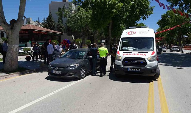 Otomobilin çarptığı yaya ağır yaralandı