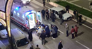 Otomobilin çarptığı yaya yaralandı