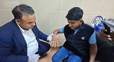 Parmağına yüzük sıkışan vatandaşın yardımına itfaiye amiri koştu
