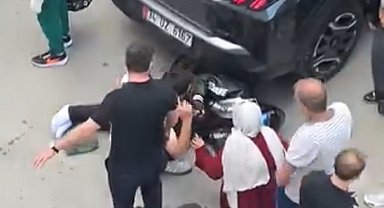 Pendik'te motosiklet otomobile çarptı: 1 yaralı