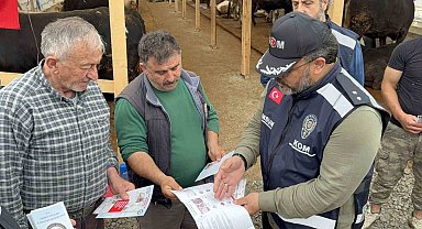 Polis, kurban pazarında vatandaşları dolandırıcılığa karşı uyardı