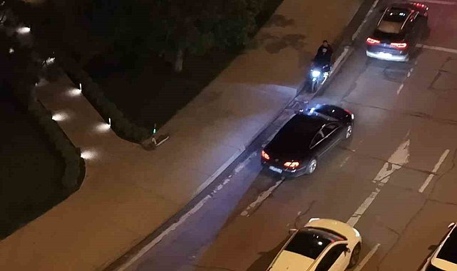 "Panik atağım var" diyerek polis uygulamasından kaçtı, dron kameralarına yakalandı