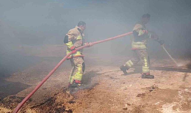 Reyhanlı'da samanlık yangını