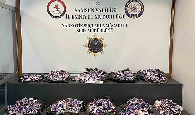 Samsun'da 44 bin adet uyuşturucu hap ele geçirildi