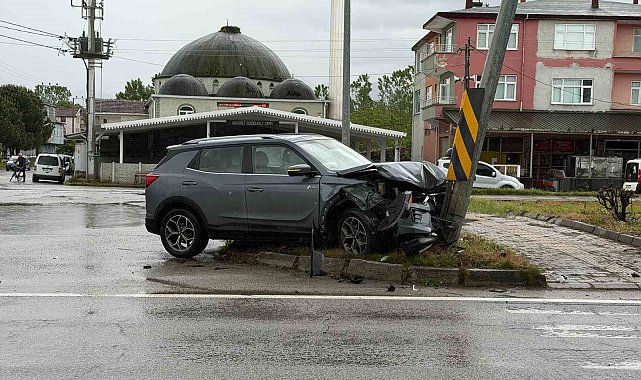 Samsun'da düğün yolunda trafik kazası