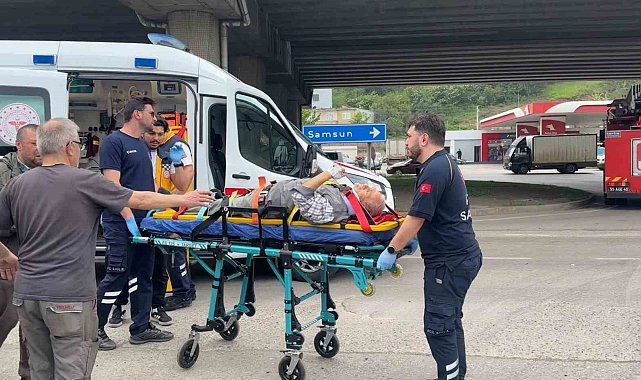 Samsun'da iki otomobil çarpıştı: 2 yaralı