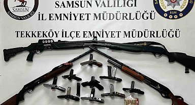 Samsun'da ruhsatsız silah operasyonu