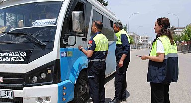 Şanlıurfa'da toplu taşıma araçları denetlendi