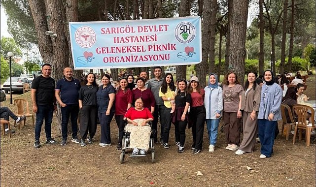 Sarıgöl Devlet Hastanesi personeli piknikte moral depoladı