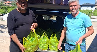 Sarıgöl'ün meşhur Emcelli biberi gurbetçilerin gözdesi oldu