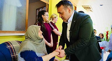 Şehit ailesine bayramda anlamlı buluşma