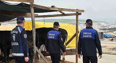Sincan'da kurban pazarlarında denetim aralıksız sürüyor