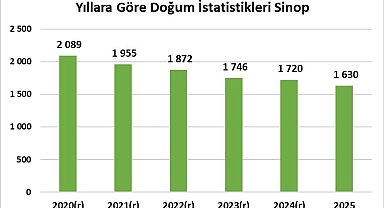 Sinop, kaba doğum hızında Türkiye'nin en düşük 4'üncü ili oldu