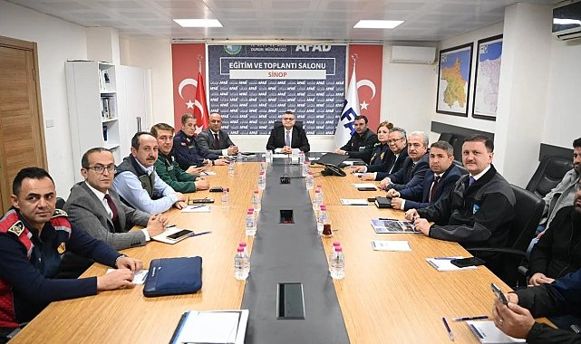 Sinop'ta afet hazırlıkları gözden geçirildi