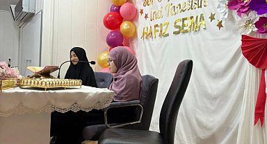 Sinop'ta genç hafızdan bir günde hatim başarısı