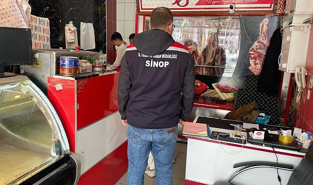 Sinop'ta gıda güvenliği için ekipler sahada