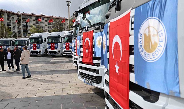 Sivas Belediyesi 509 milyon TL'lik 110 yeni aracı filosuna kattı