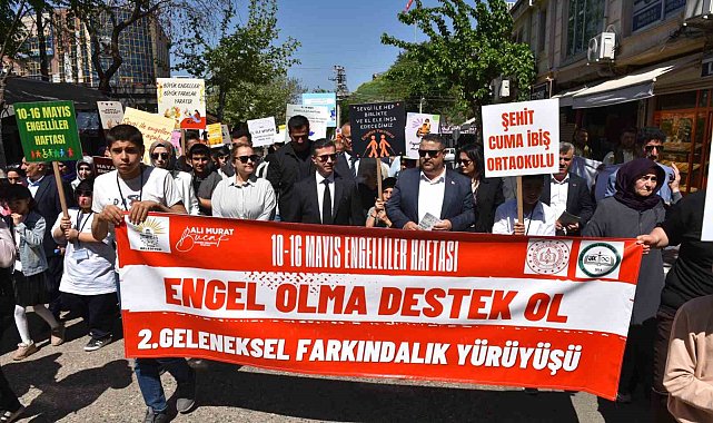Siverek'te Engelliler Haftası kapsamında farkındalık yürüyüşü düzenlendi