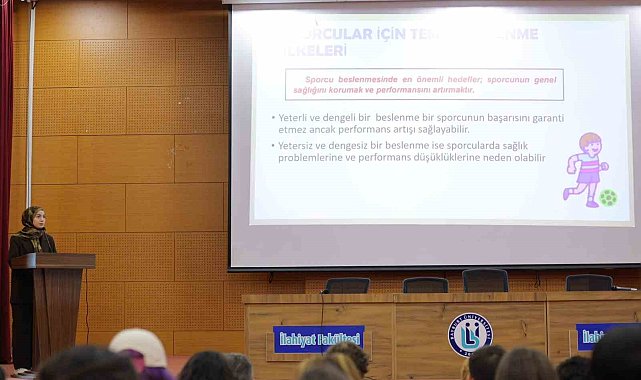 Spor Bilimleri öğrencilerine sağlıklı yaşam eğitimi verildi