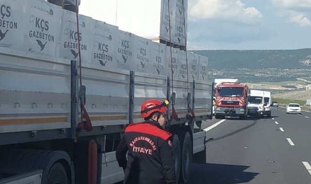 TAG Otoyolu'nda bozulan tıra yardım için duranlara başka tır çarptı: 1 ölü, 2 yaralı