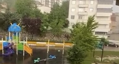 Taşkın uyarısı yapılan Tokat'ta yağmur etkili oldu