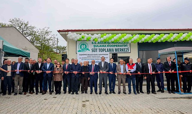 Taşköprü'de süt toplama merkezi törenle hizmete açıldı