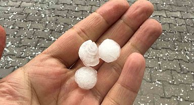 Tatvan'da dolu yağışı etkili oldu