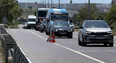 Tekirdağ'da bayram dönüşü trafiği yoğunluğu: Tekirdağ - İstanbul karayolunda ağır vasıtalara kısıtlama
