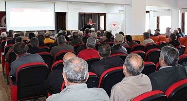Tercan'da kırsal kalkınma ve bireysel sulama destekleri toplantısı düzenlendi