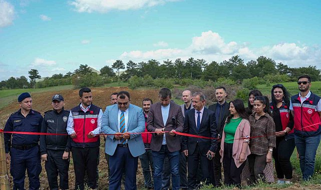 Tescilli Pazarlar Kirazı uygulama alanı hizmete açıldı