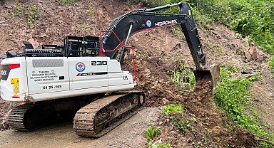 Trabzon'da sel ve heyelan seferberliği