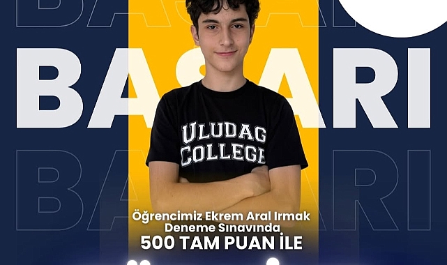 ULUDAĞ KOLEJİ ÖĞRENCİSİNDEN TÜRKİYE GENELİ LGS DENEME SINAVINDA TÜRKİYE DERECESİ! 